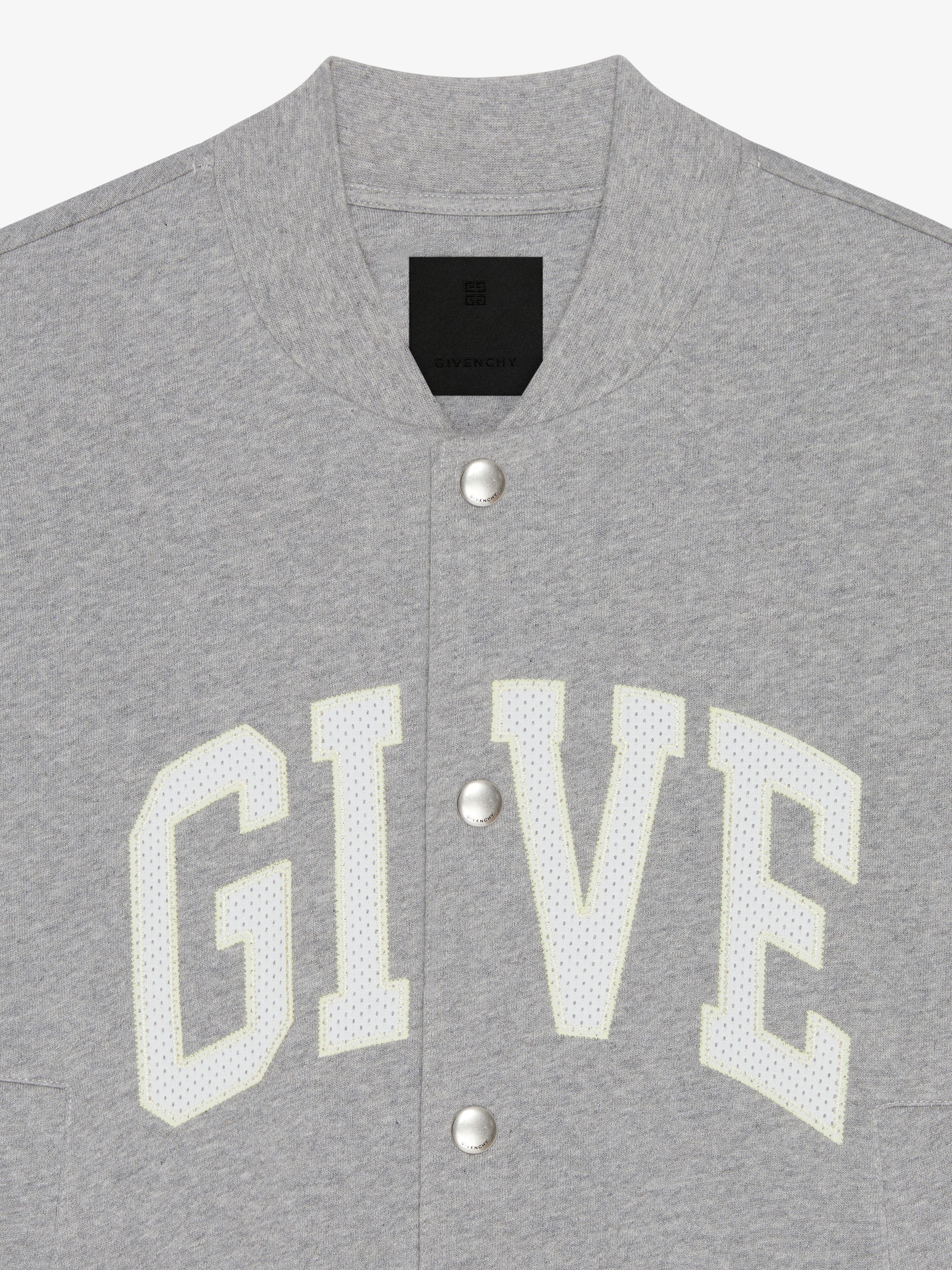 GIVENCHY COLLEGE VARSITY JACKET IN FLEECE - 5