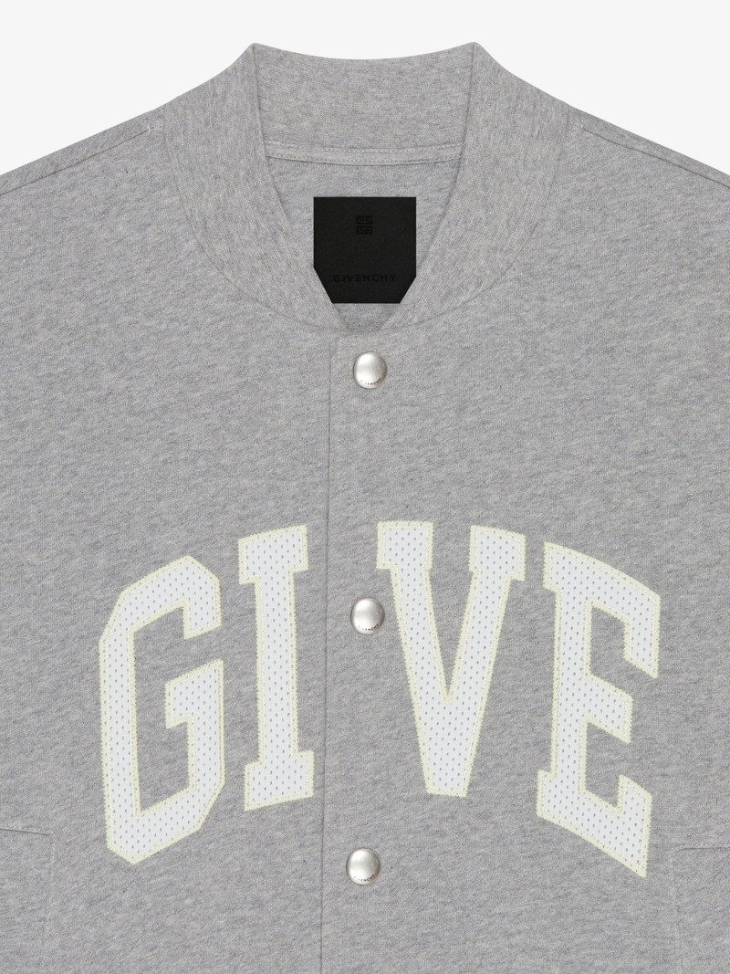 GIVENCHY COLLEGE VARSITY JACKET IN FLEECE 5