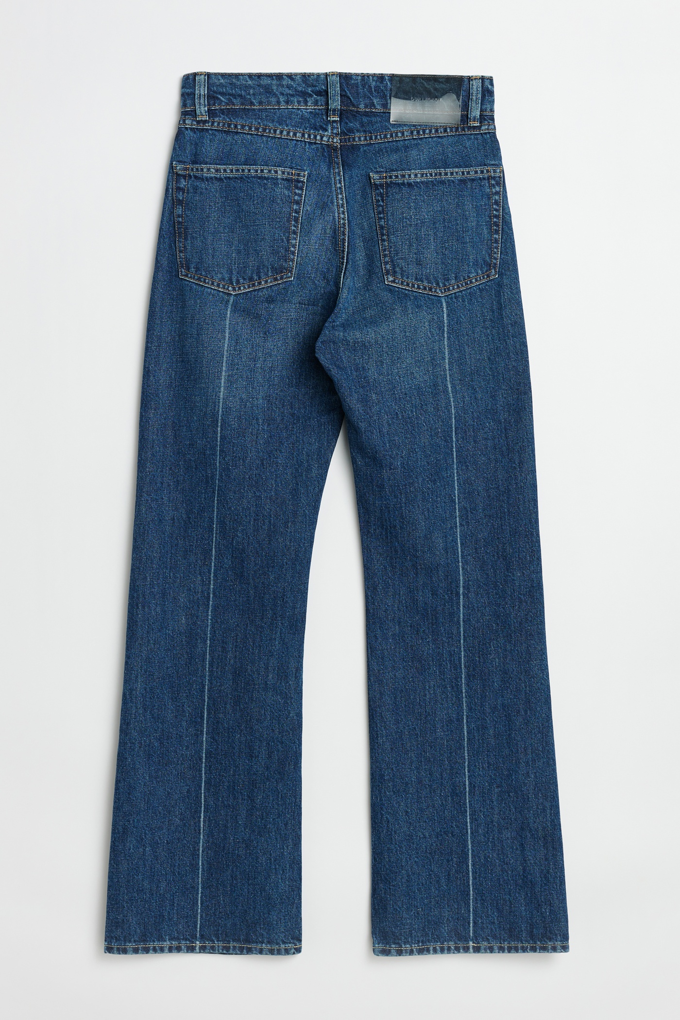 Our Legacy Boot Cut Mid Blue Crease Denim | REVERSIBLE Our Legacy Boot Cut Mid Blue Crease Denim | REVERSIBLE