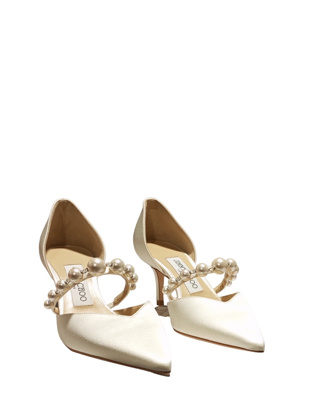 Aurelie 65 satin w/pearls ivory/white - 4