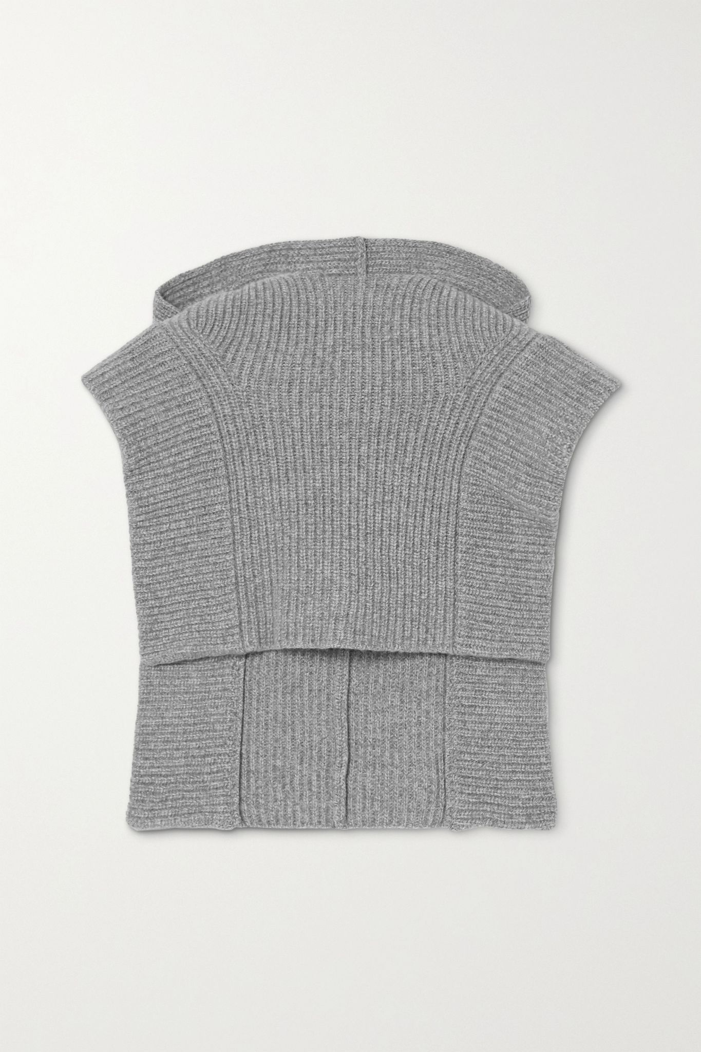 Palmer ribbed cashmere and wool-blend hood - 1