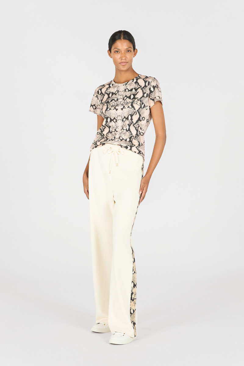 Roberto Cavalli Trousers with snake bands outlook