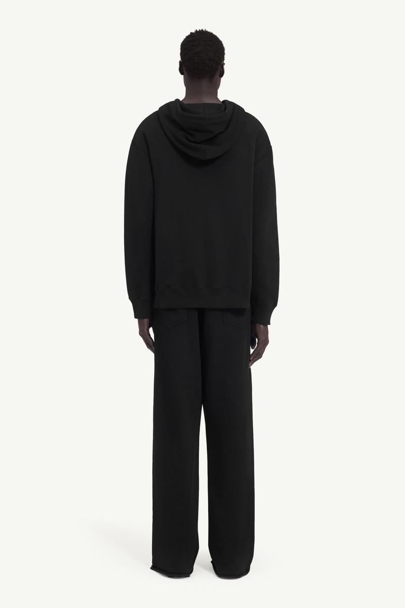 Unbrushed cotton hoodie 3