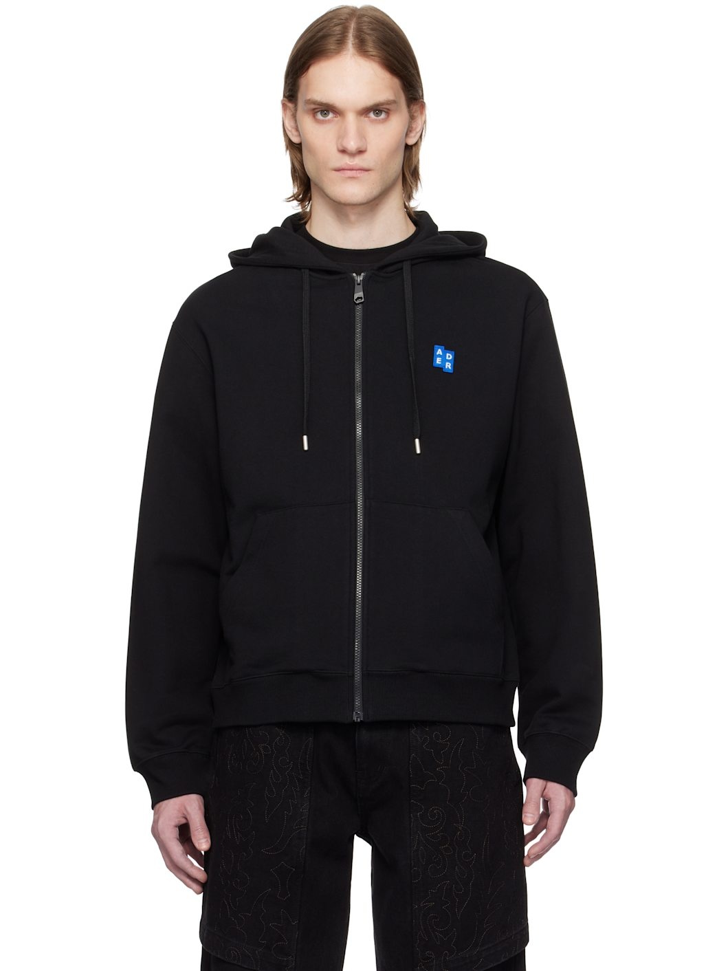 Black Sig; TRS Tag 01 Zip-Up Hoodie - 1