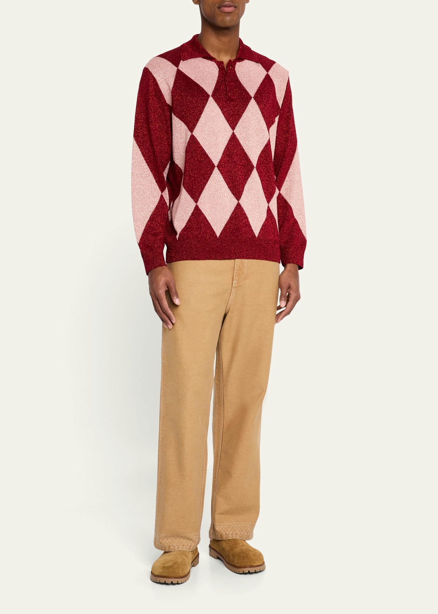 Men's Embroidered Knolly Brook Trousers - 2