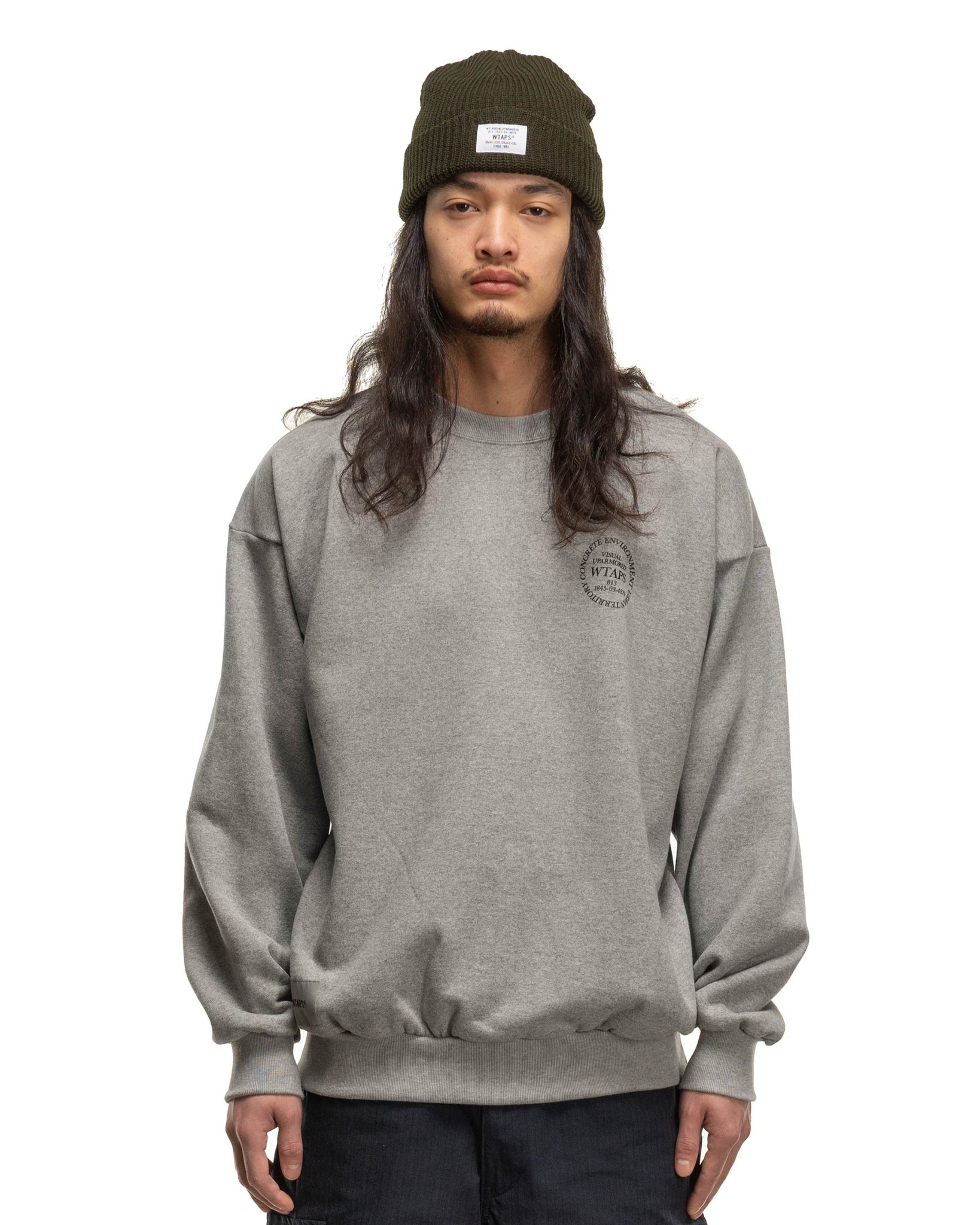 WTAPS Ingredients / Sweater / Cotton Ash Grey | REVERSIBLE