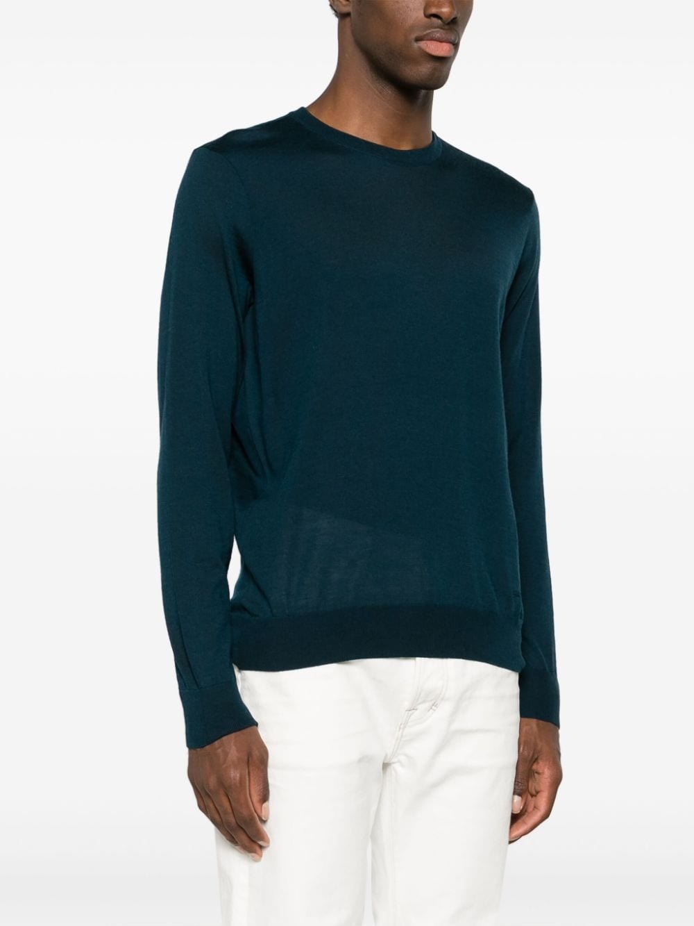 crew-neck virgin wool jumper - 3