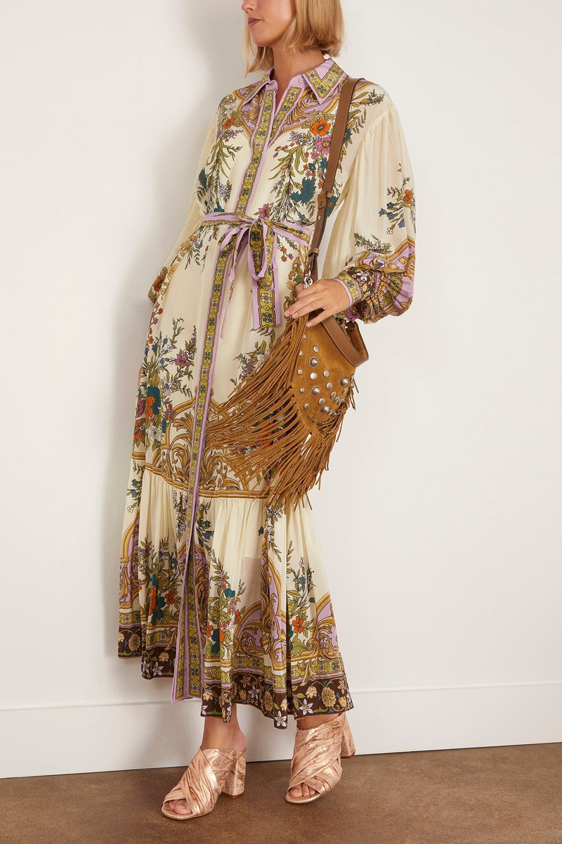 ALÉMAIS Antoinette Shirtdress in Cream outlook