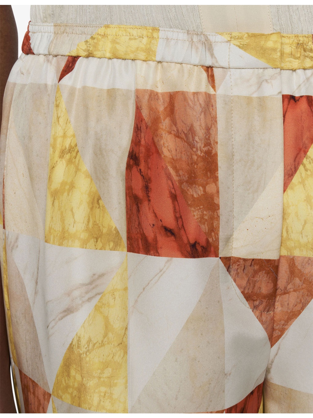 Thoresby Marble-Print Silk Trousers - 5