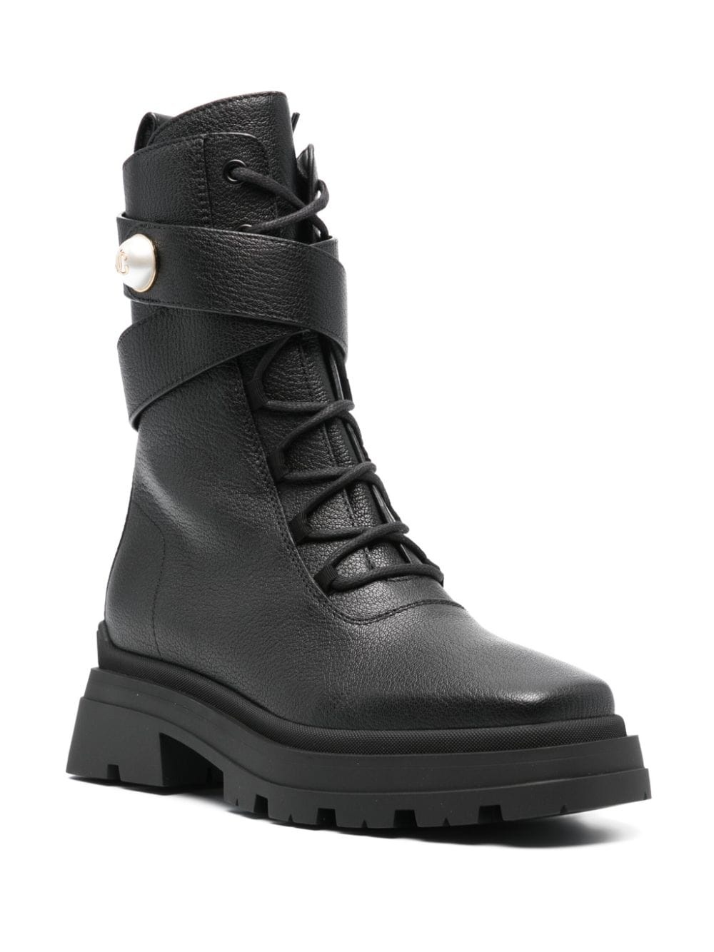 NOEMI COMBAT BOOT PEARL - 2