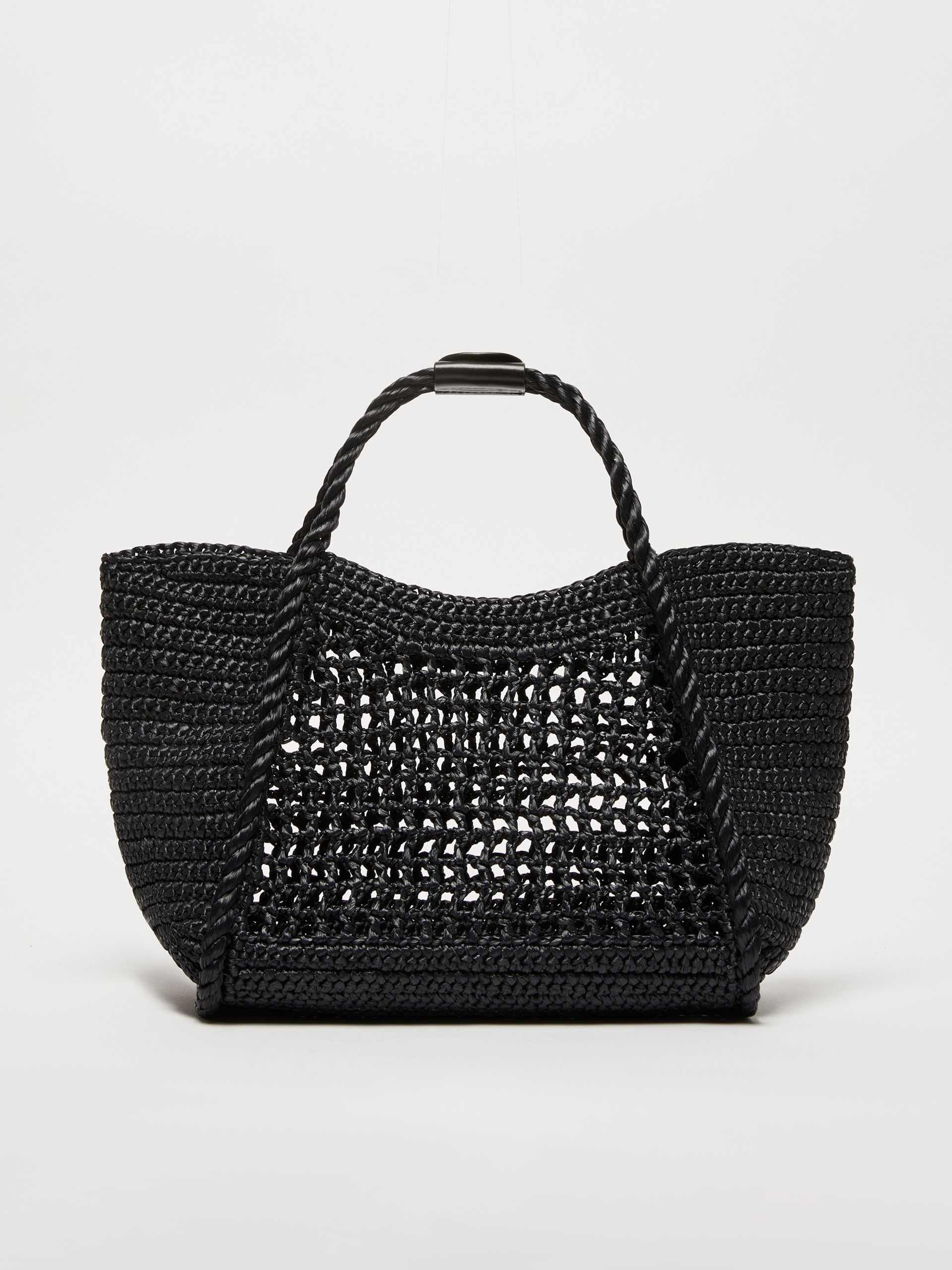 BASKETMARINES Raffia-effect small Marine bag - 3