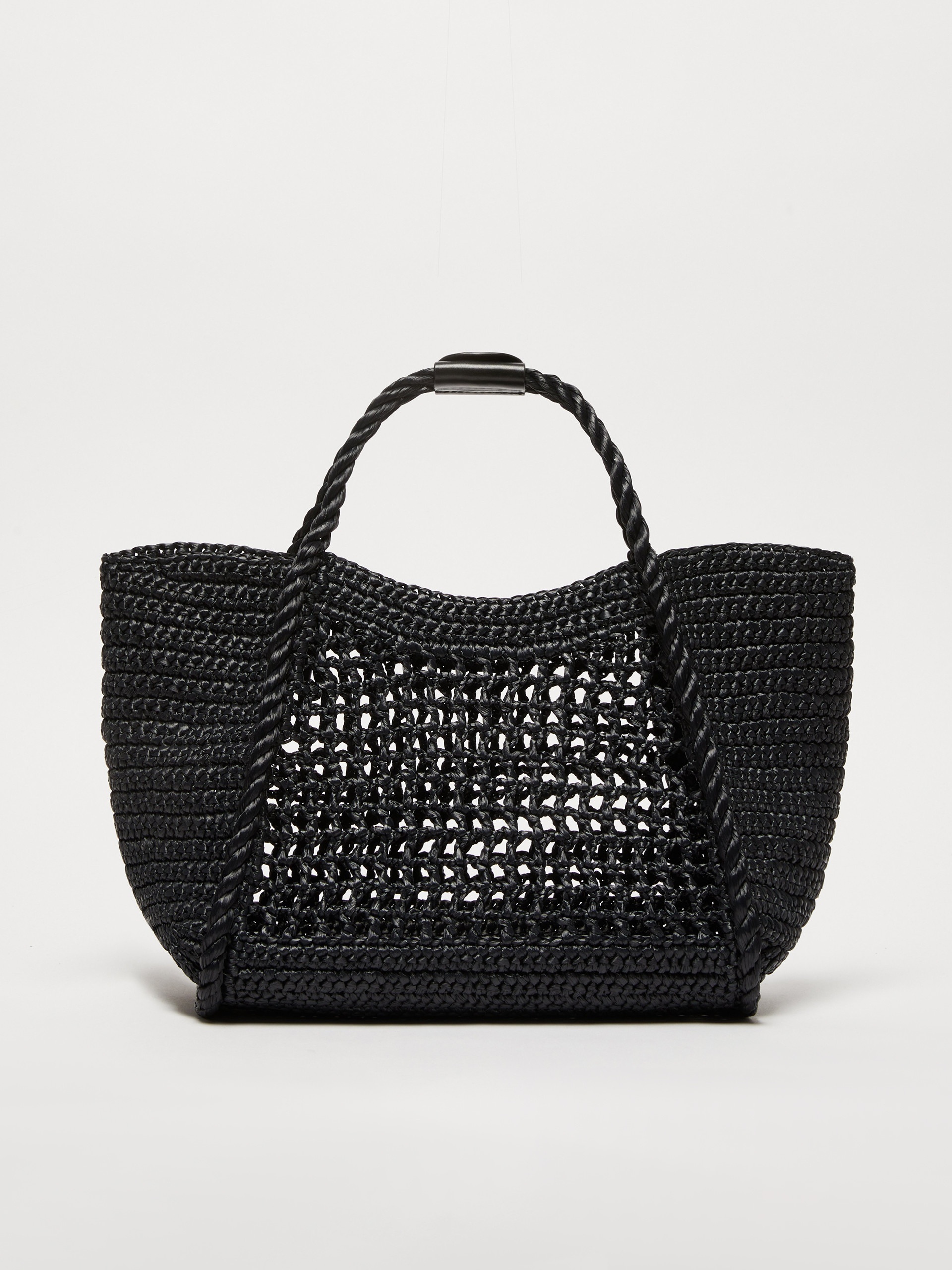 Raffia-effect small Marine bag - 3