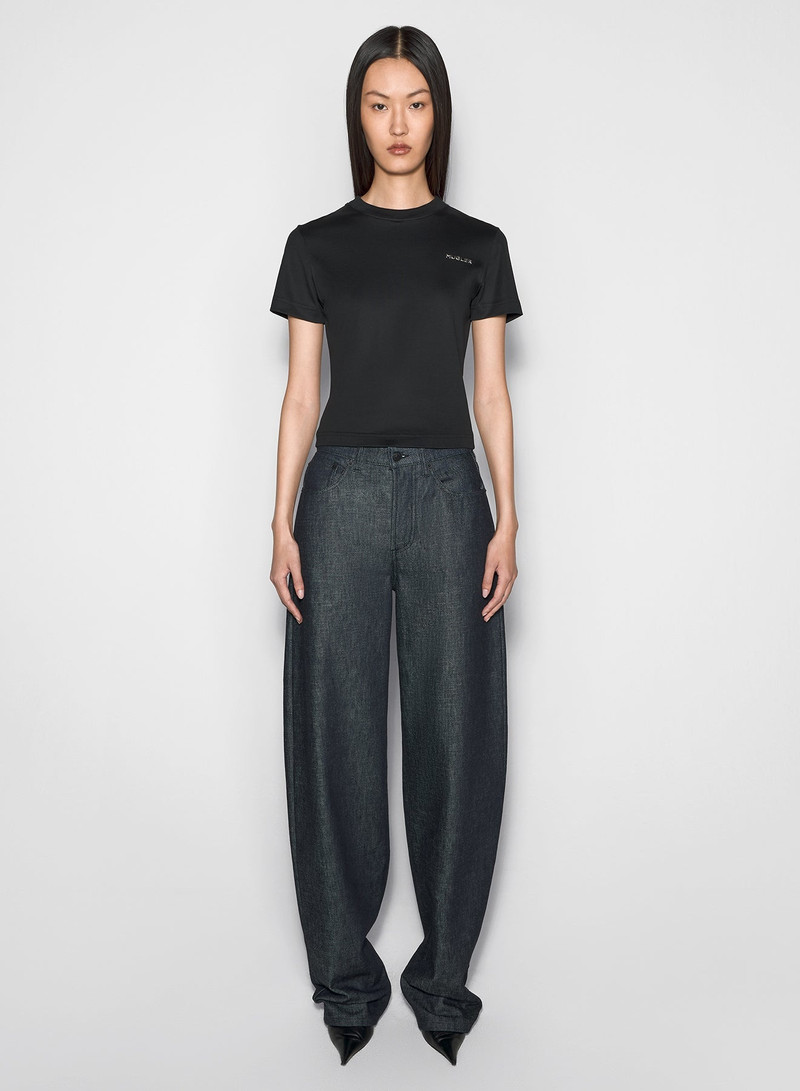 MUGLER black mugler signature logo t-shirt outlook