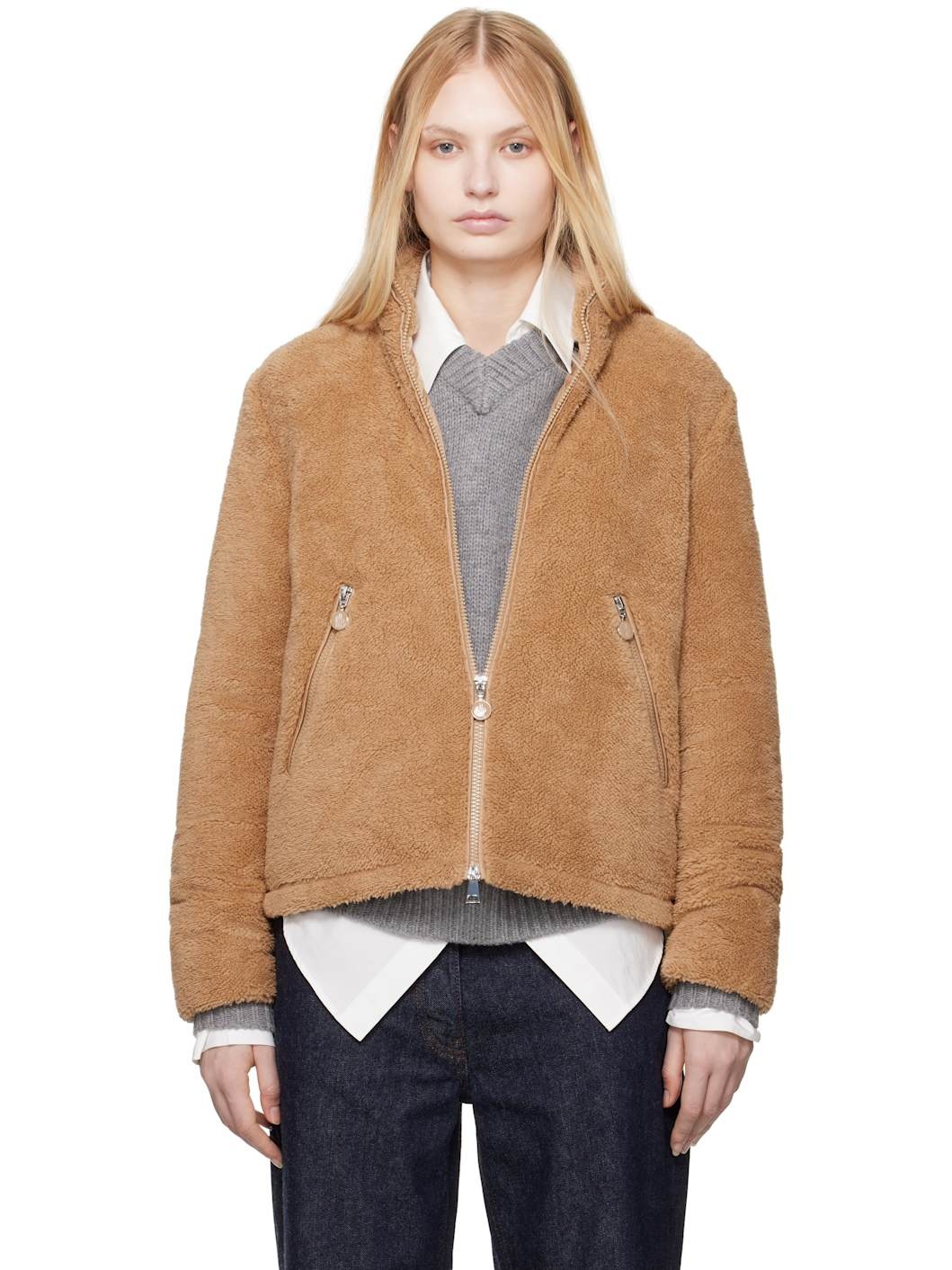 Tan Polignac Teddy Down Jacket - 1