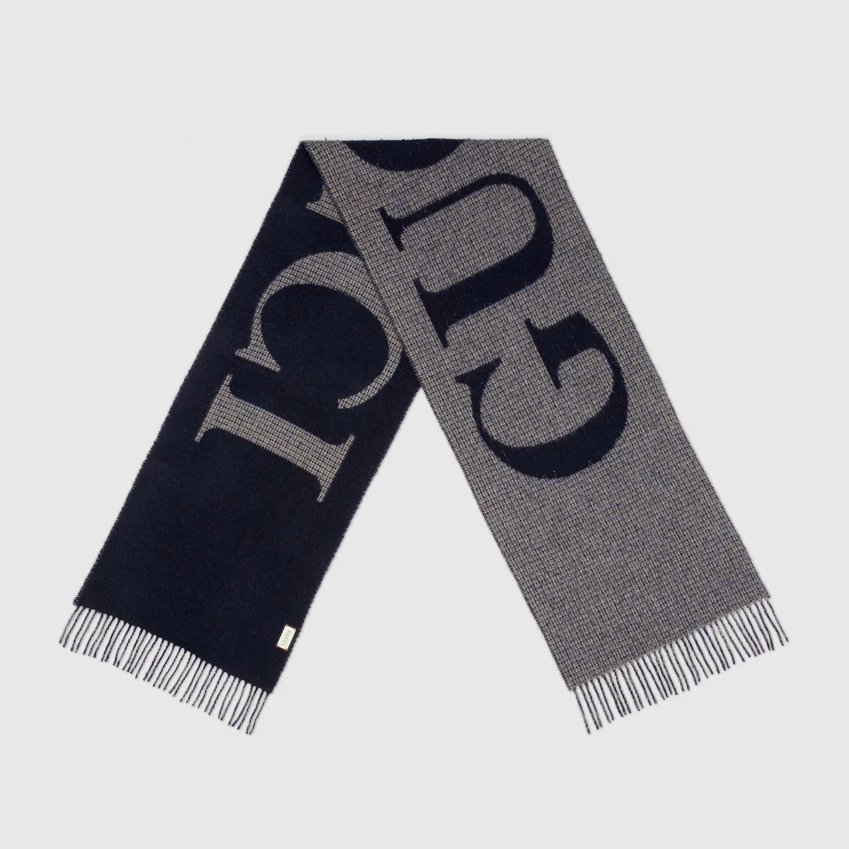 Gucci jacquard wool blend scarf - 2