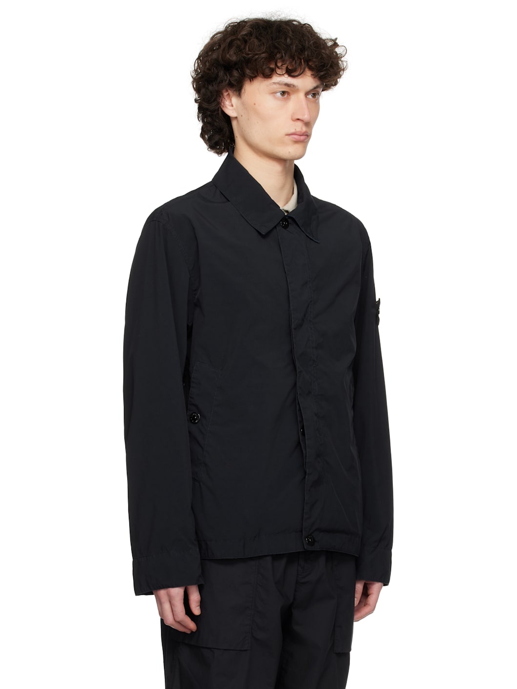 Navy Light Compact Touch Poly-TC Jacket - 2