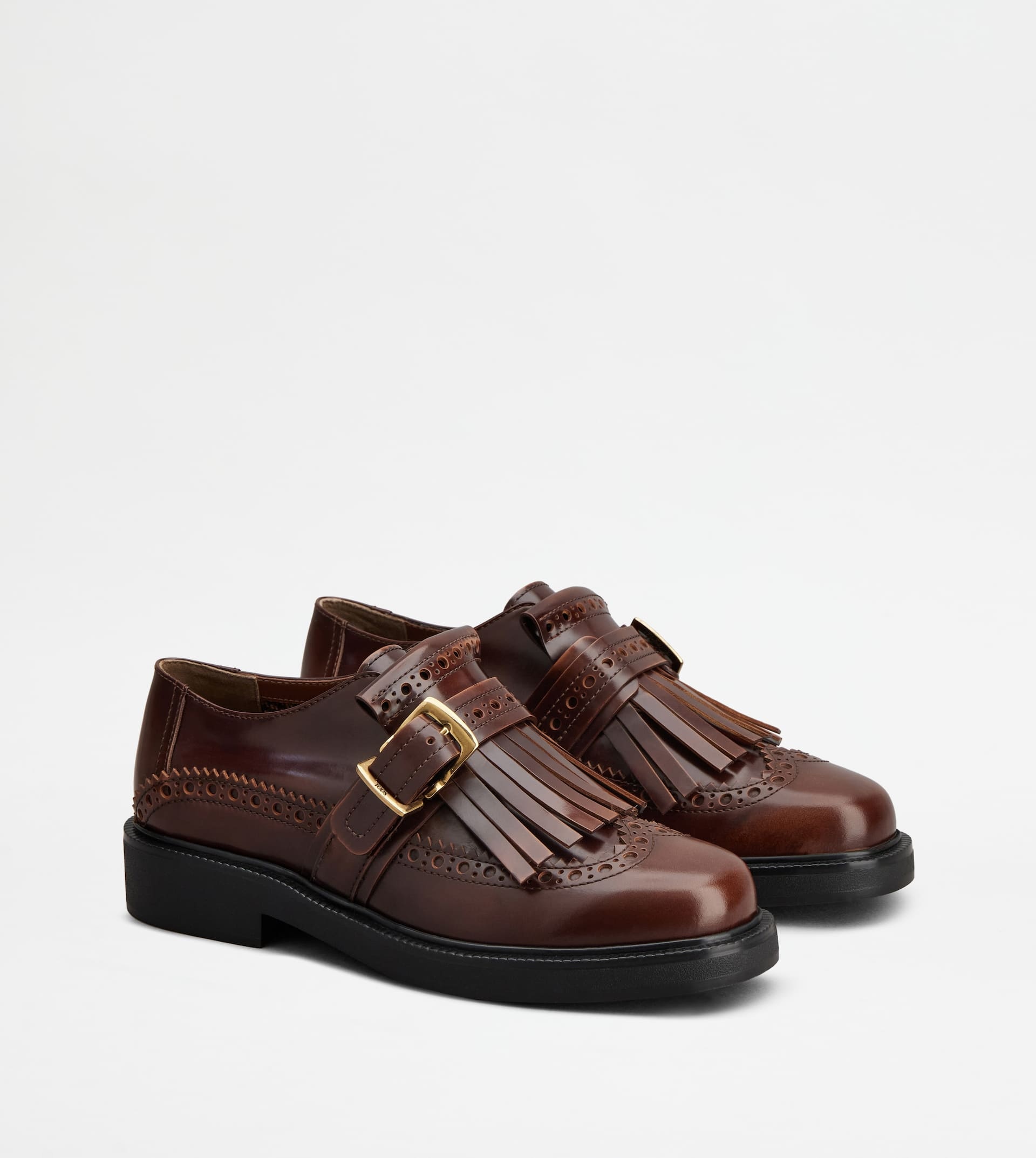 MONKSTRAPS IN LEATHER - BROWN - 3
