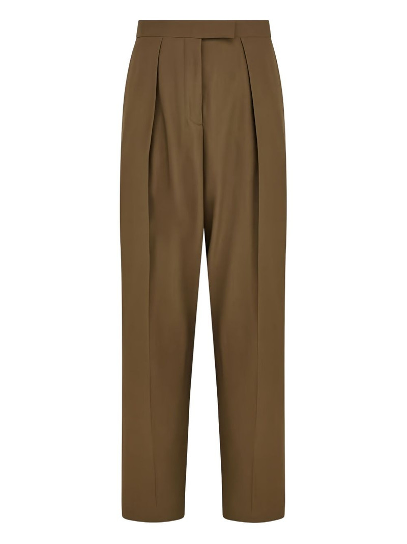 pleat-front tailored trousers 1