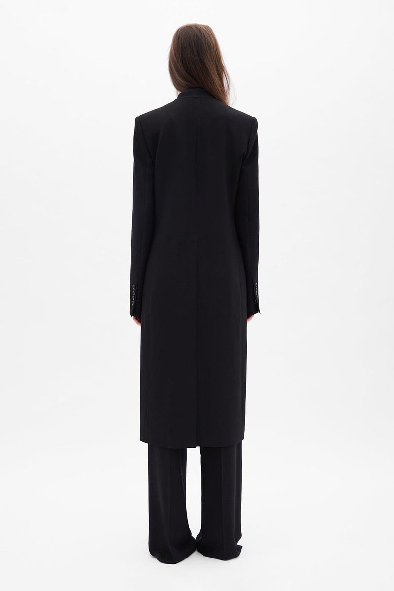 Kaat Straight Collarless Coat 3