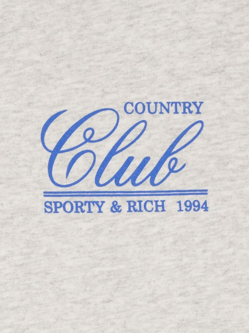 Sporty & Rich logo-print crew-neck sweatshirt outlook