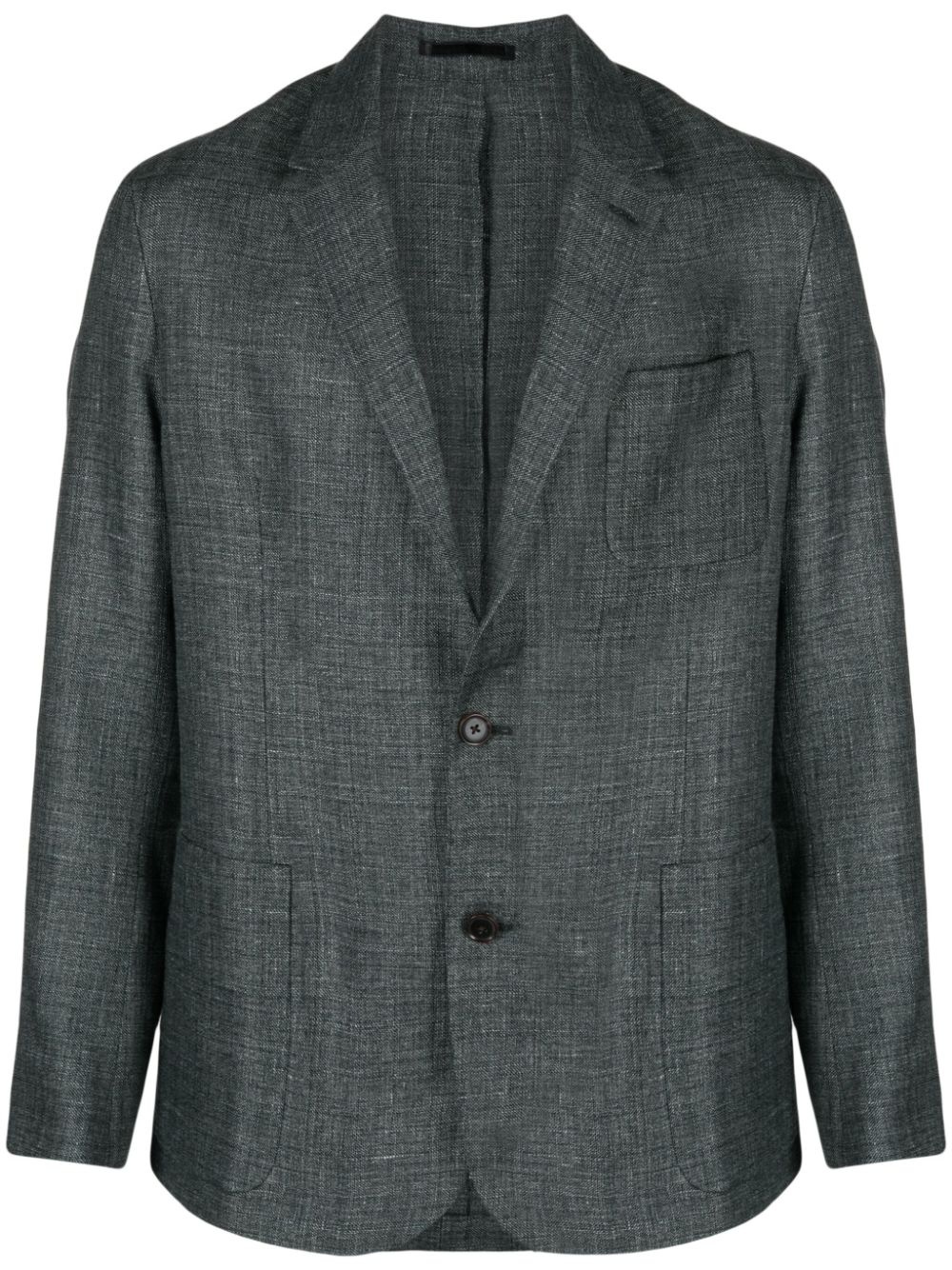 mÃ©lange linen-blend blazer - 1