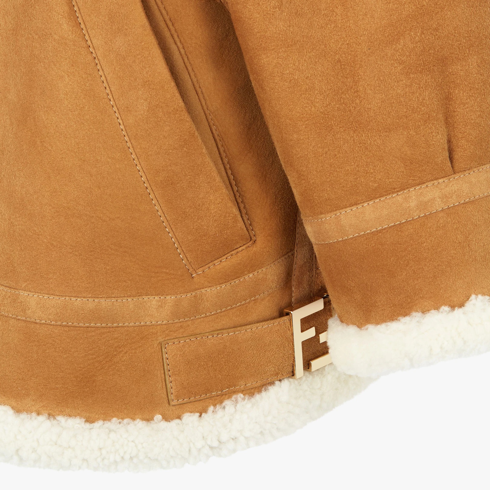 Brown leather bomber - 3