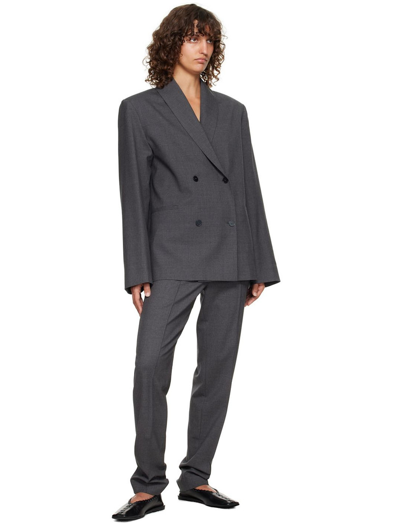 Loulou de Saison Gray Malka Fitted Trousers outlook