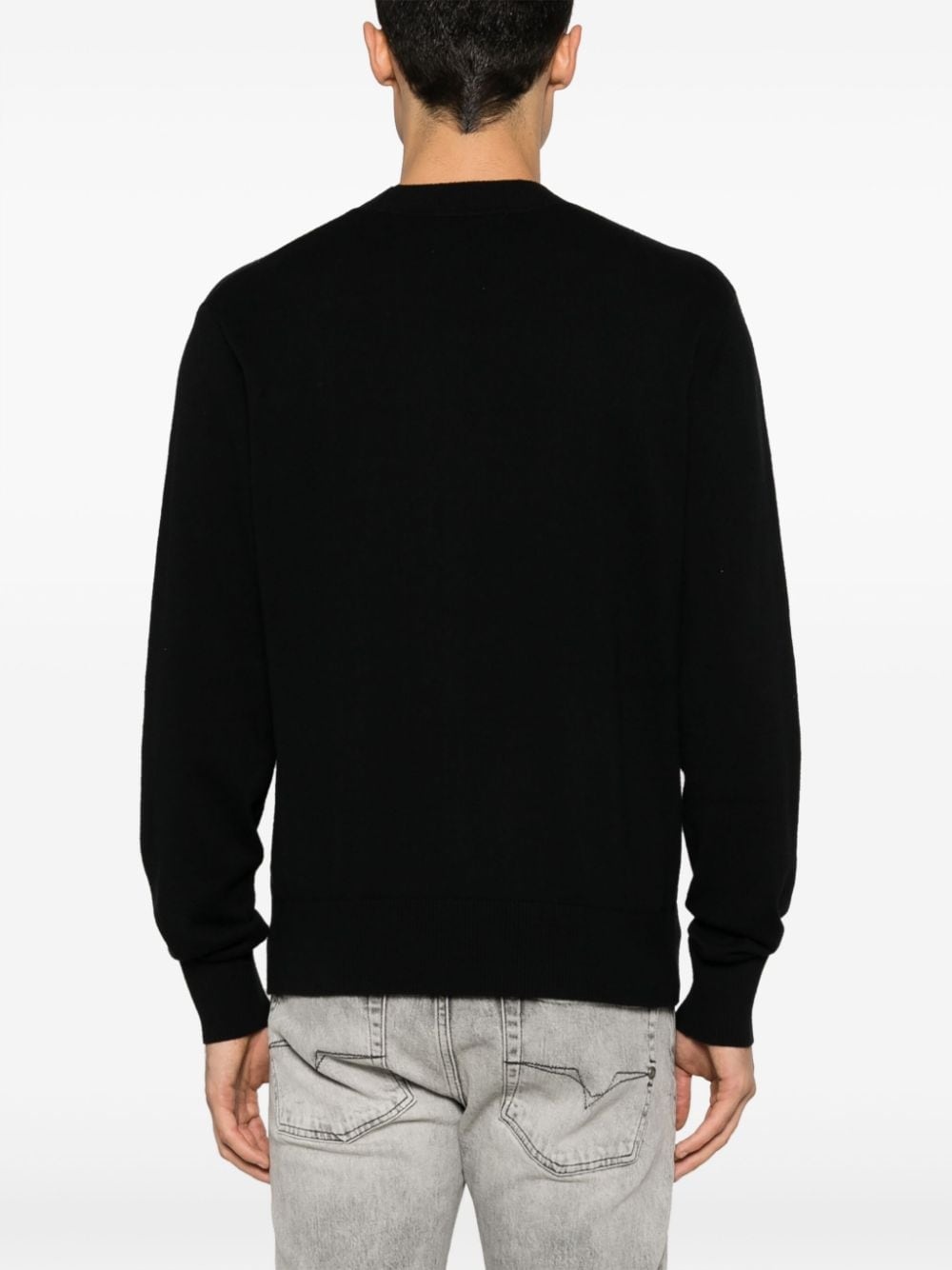 intarsia-knit crew-neck jumper - 4