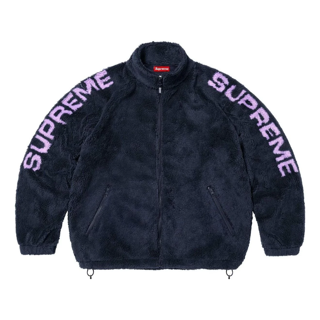 Supreme Shoulder Logo Fleece Jacket 'Navy' SS25J28-NAVY - 1