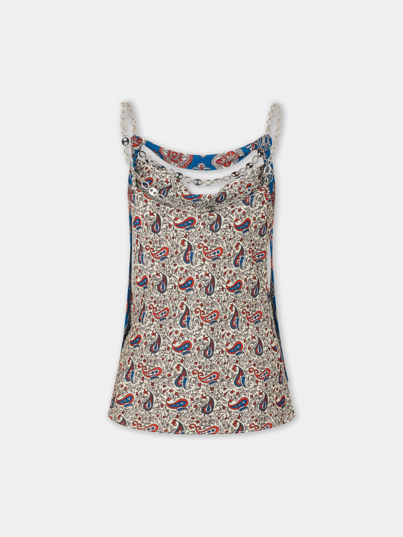 TANK TOP IN PRINTED SATIN 6