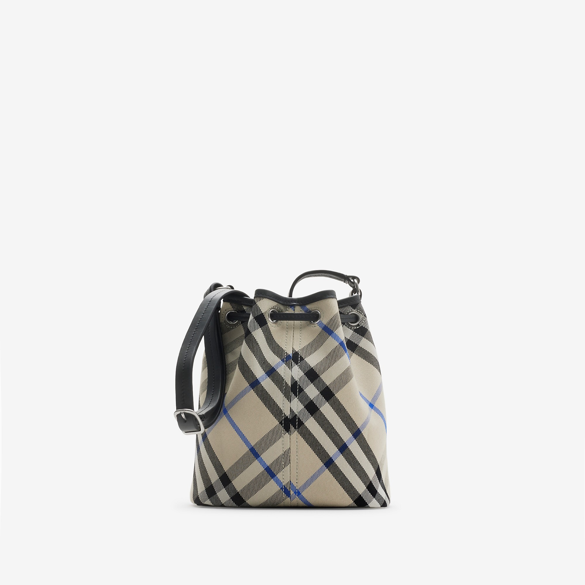 Mini Check Bucket Bag - 5