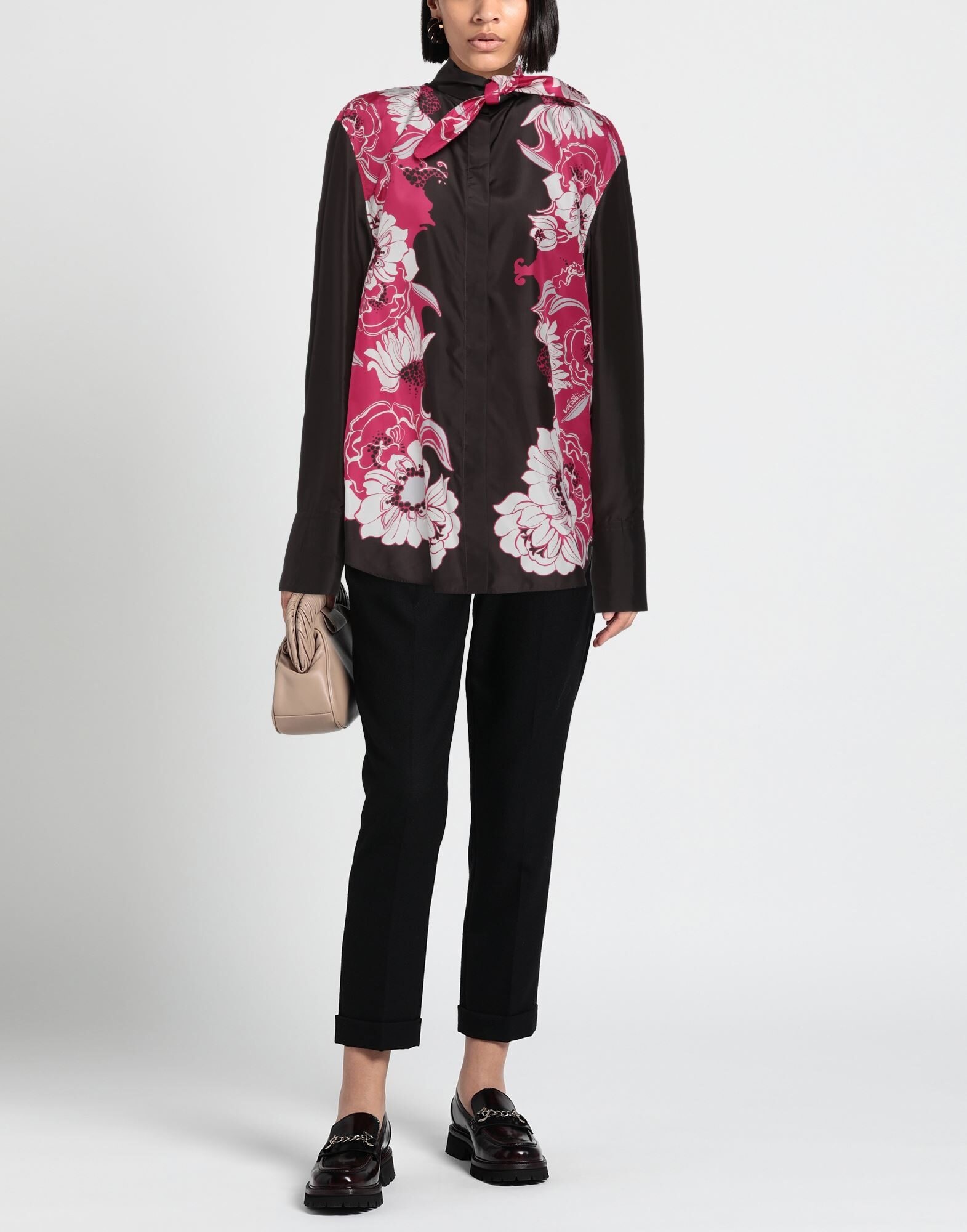 Dark brown Women's Floral Shirts & Blouses - 2