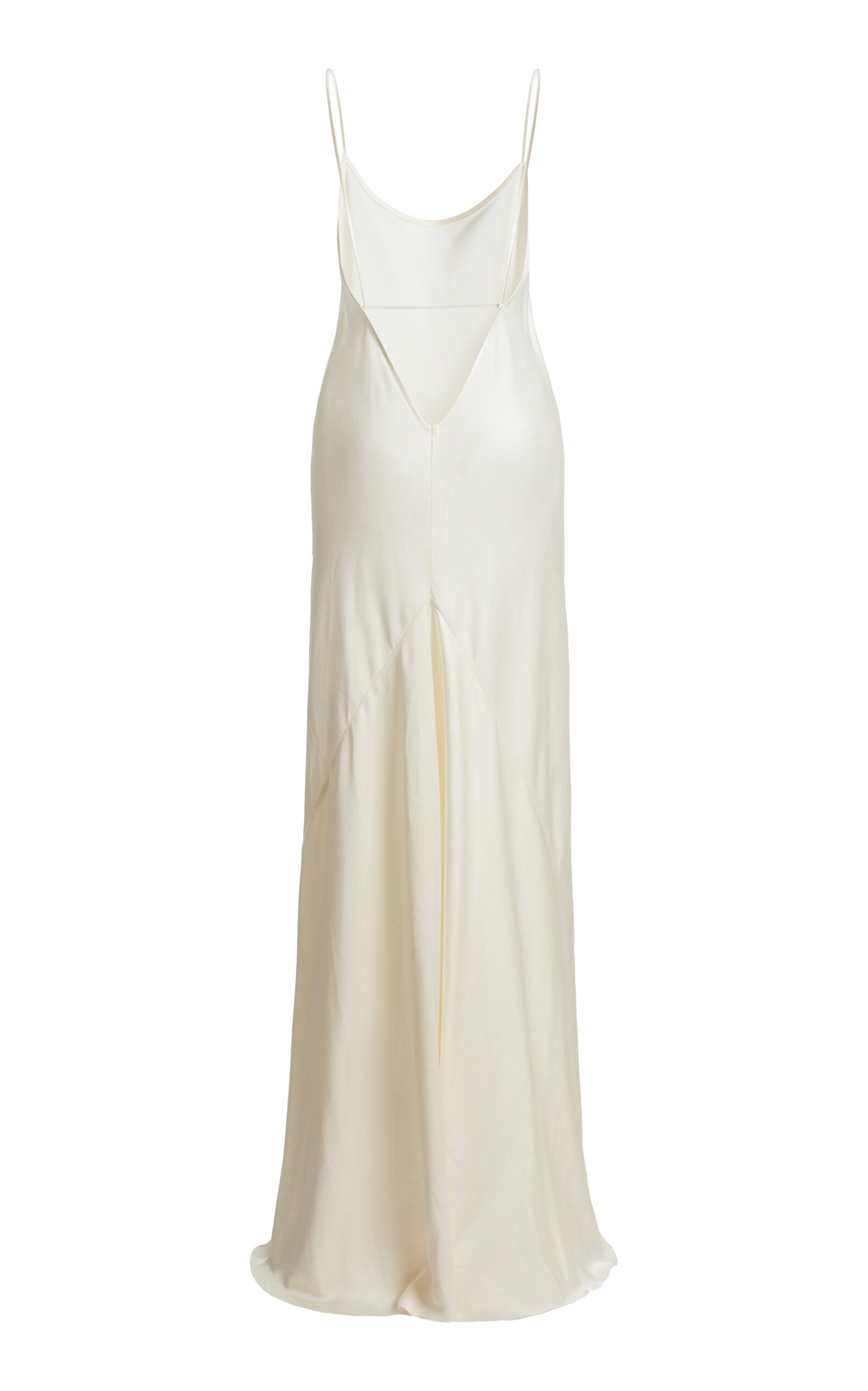 Satin Slip Dress white - 5