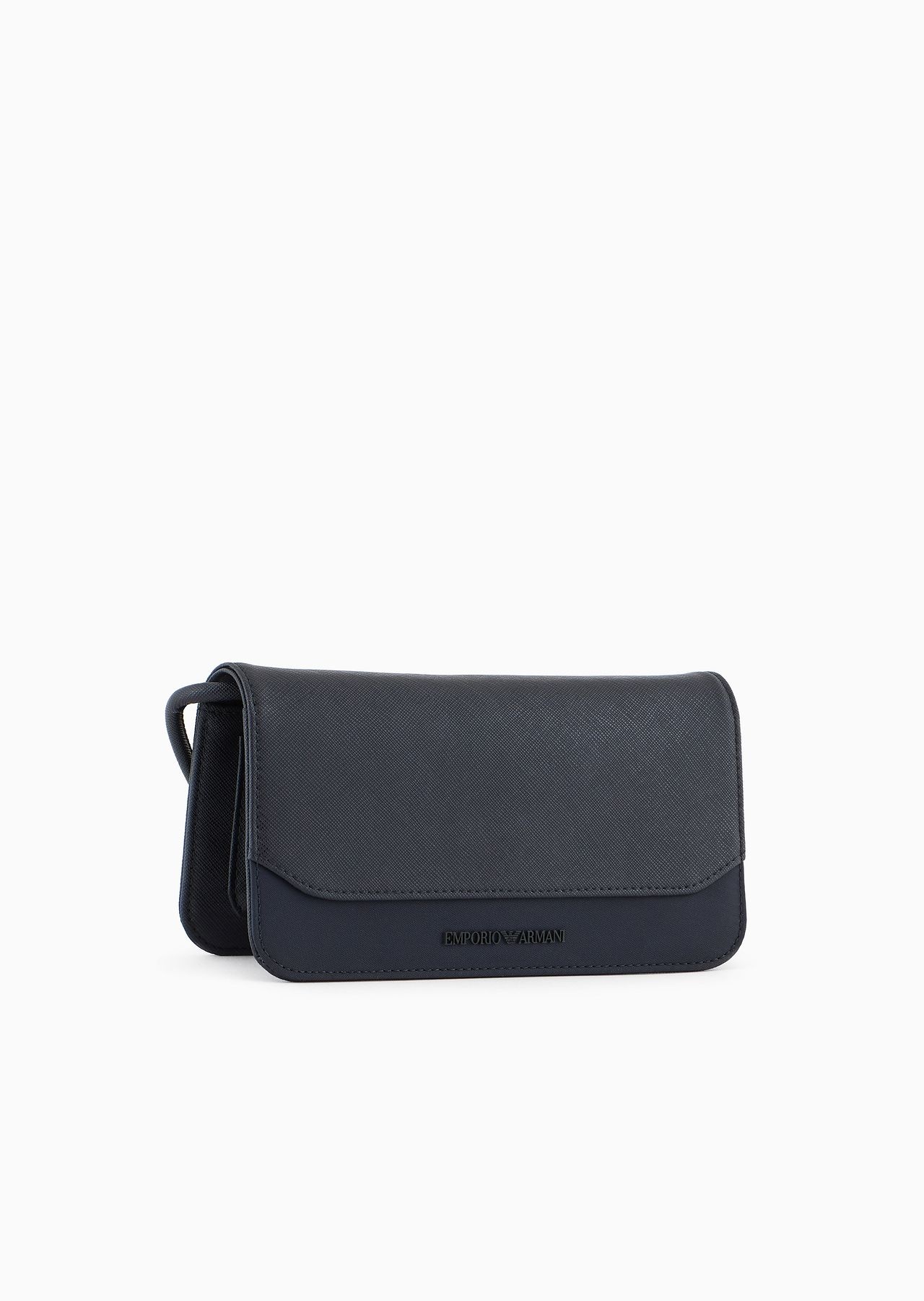 ASV regenerated Saffiano and recycled nylon tech case with shoulder strap - 2
