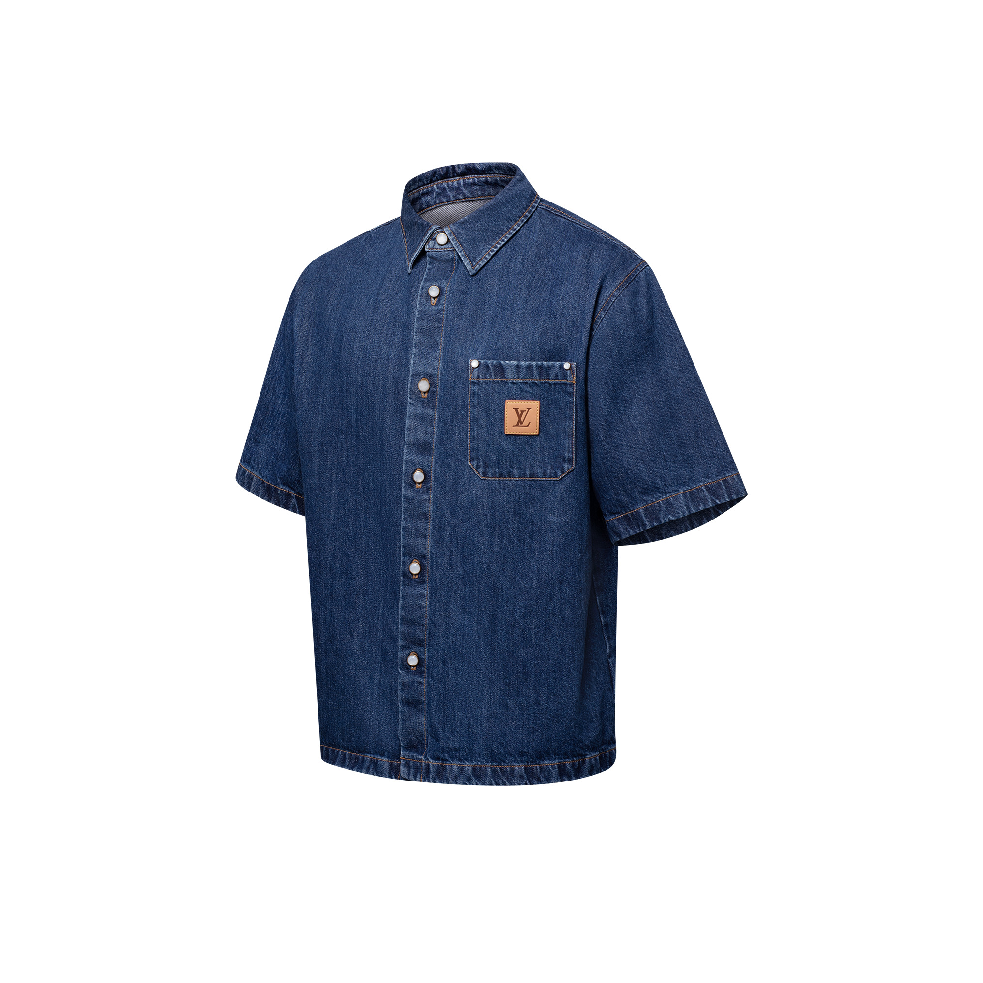 Signature Denim Short-Sleeved Shirt - 2