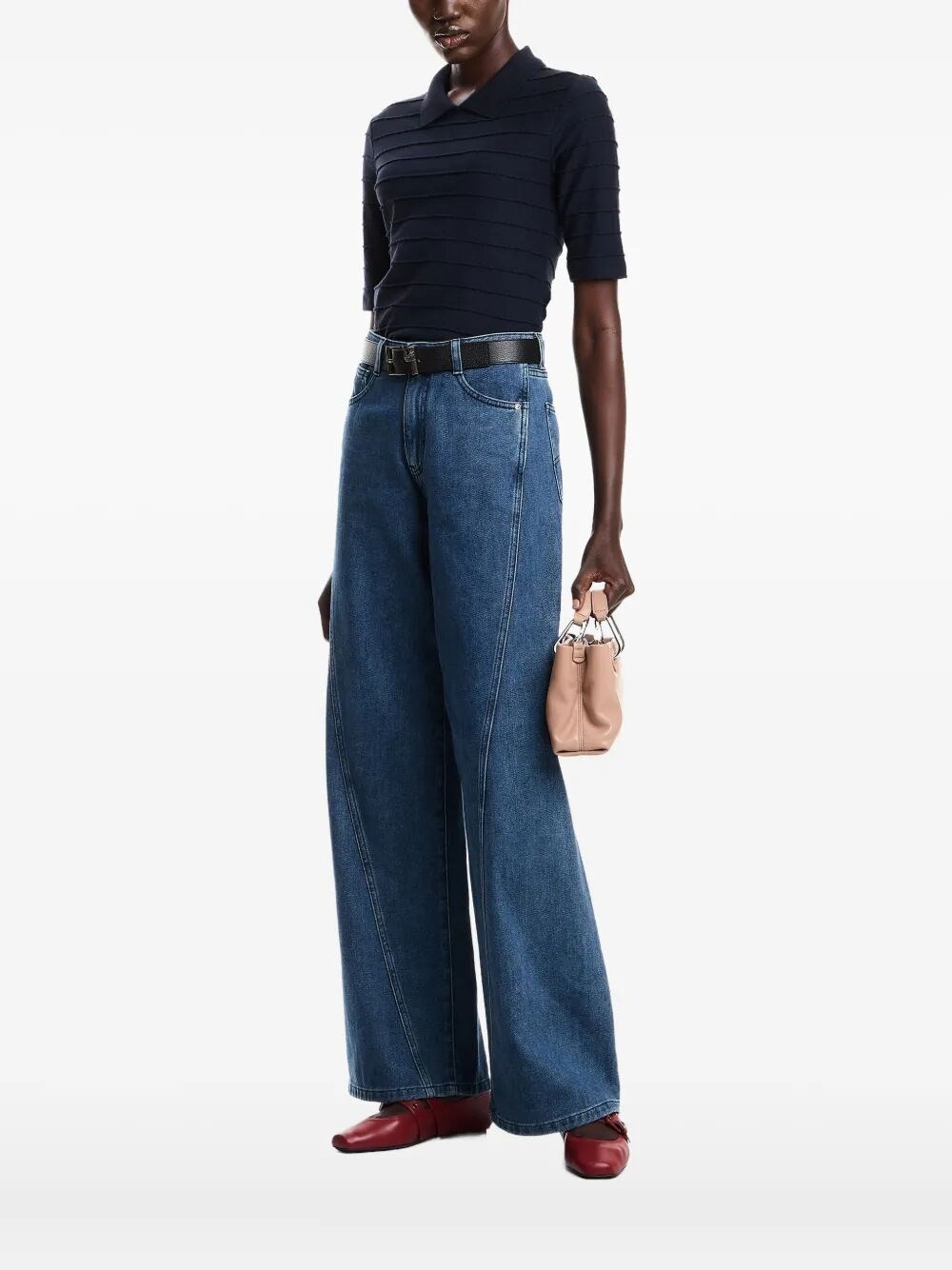 Short Sleeve Polo Neck, a refined sweater from Emporio Armani, is crafted from premium materials. Th - 1