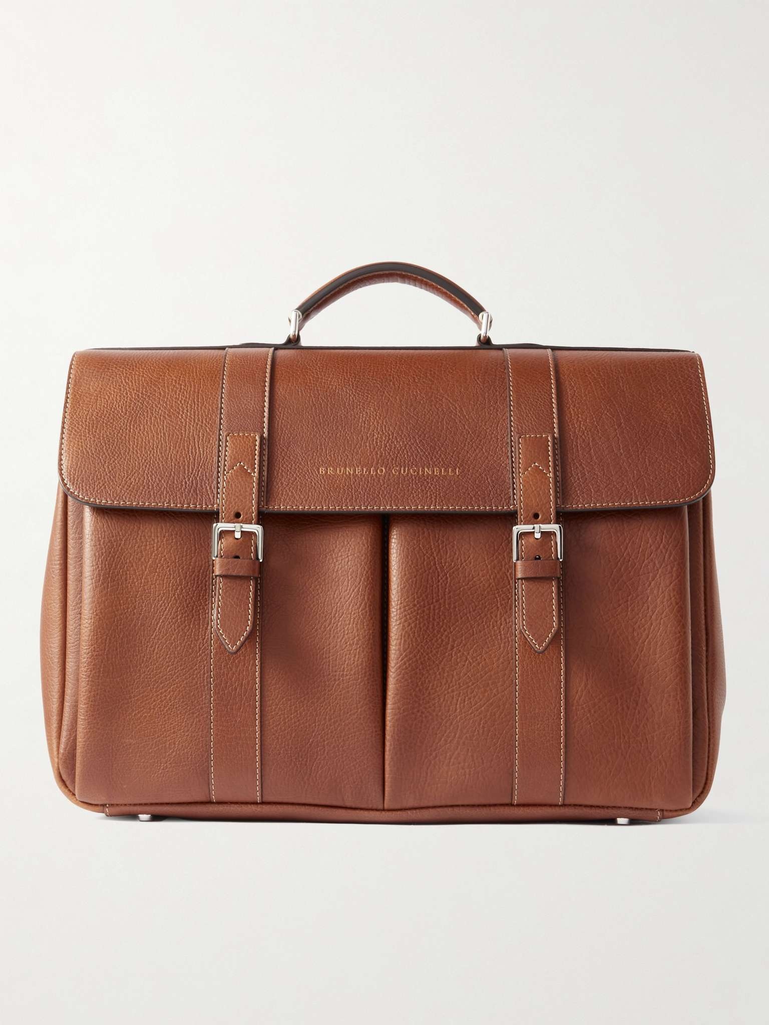 Full-Grain Leather Briefcase - 1