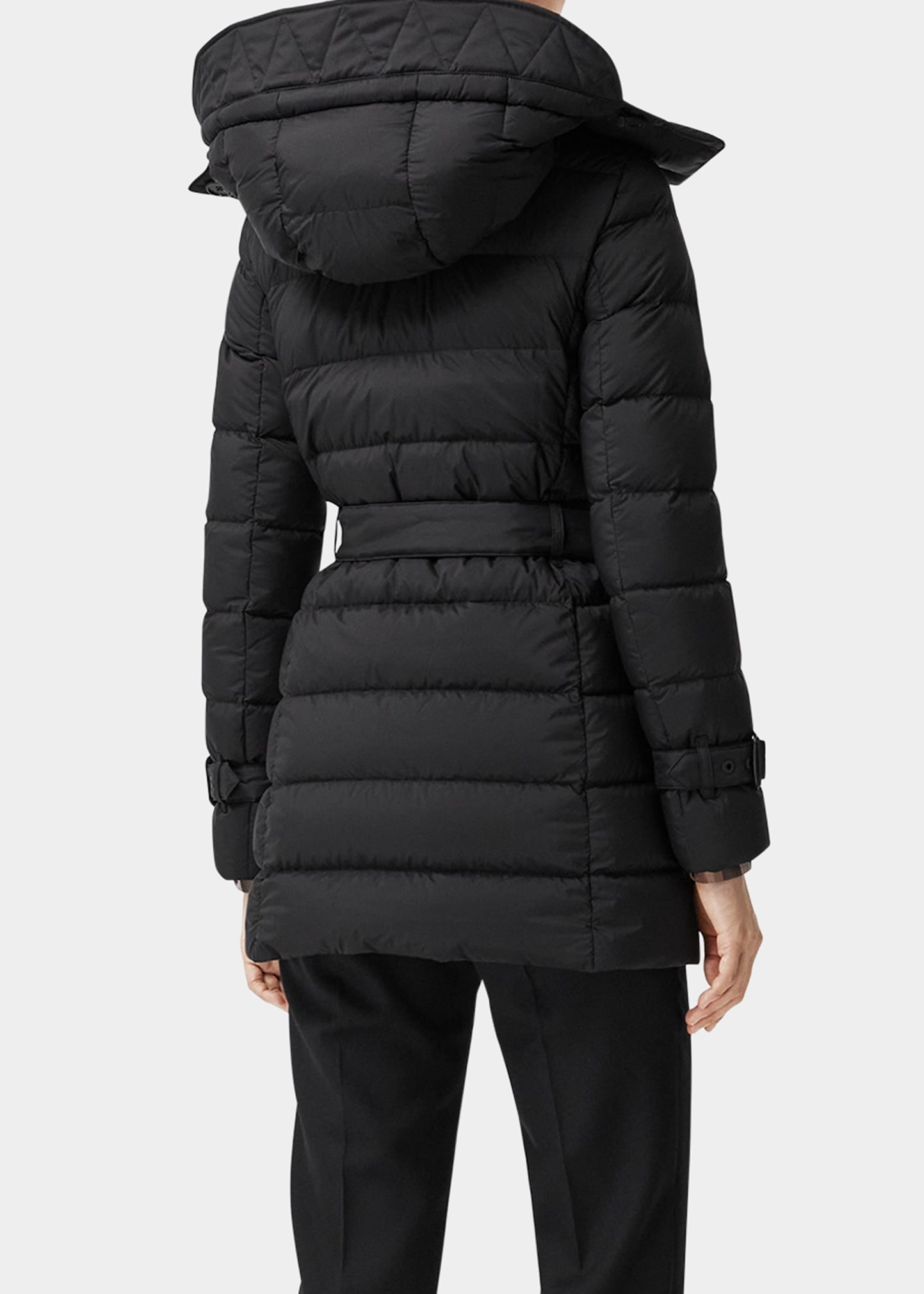 【BURBERRY】ASHWICK DOWN JACKET Burberry Ashwick Puffer Coat w/ Detachable Hood