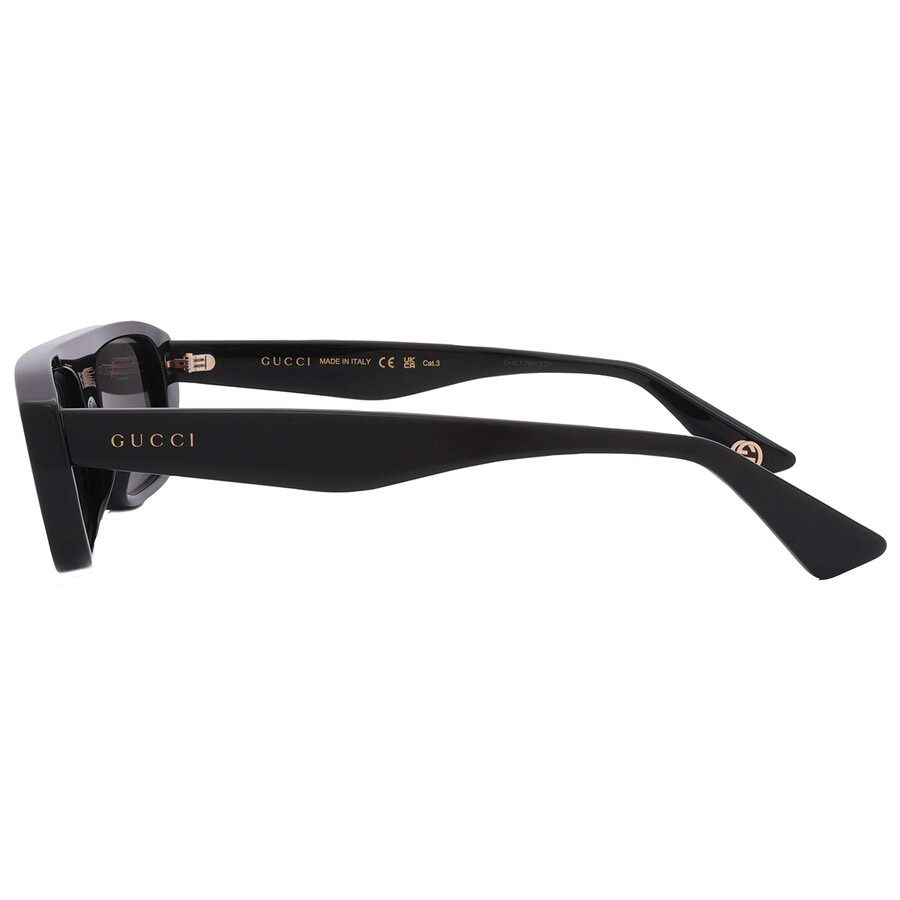 Gucci Grey Browline Men's Sunglasses GG1617S 001 56 - 5