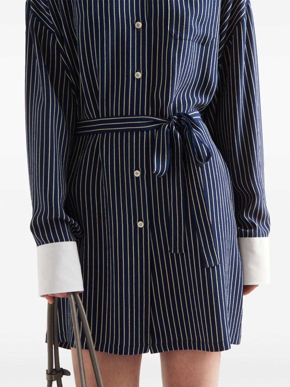 striped silk shirt - 5