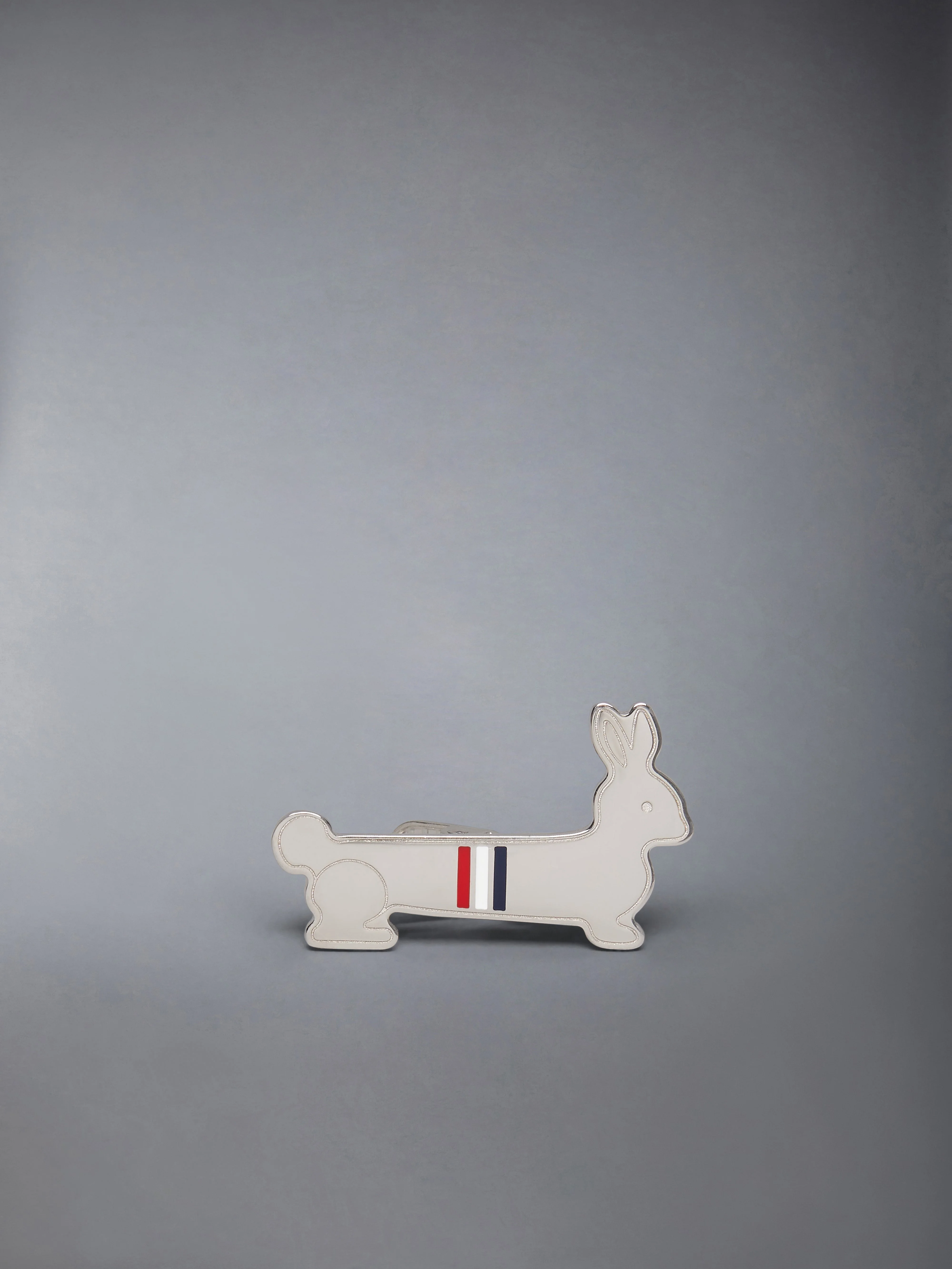 SILVER PLATED RABBIT TIE BAR - 1