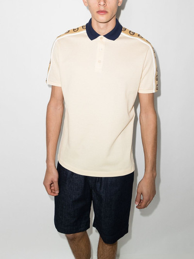 GUCCI Interlocking G stripe polo shirt outlook