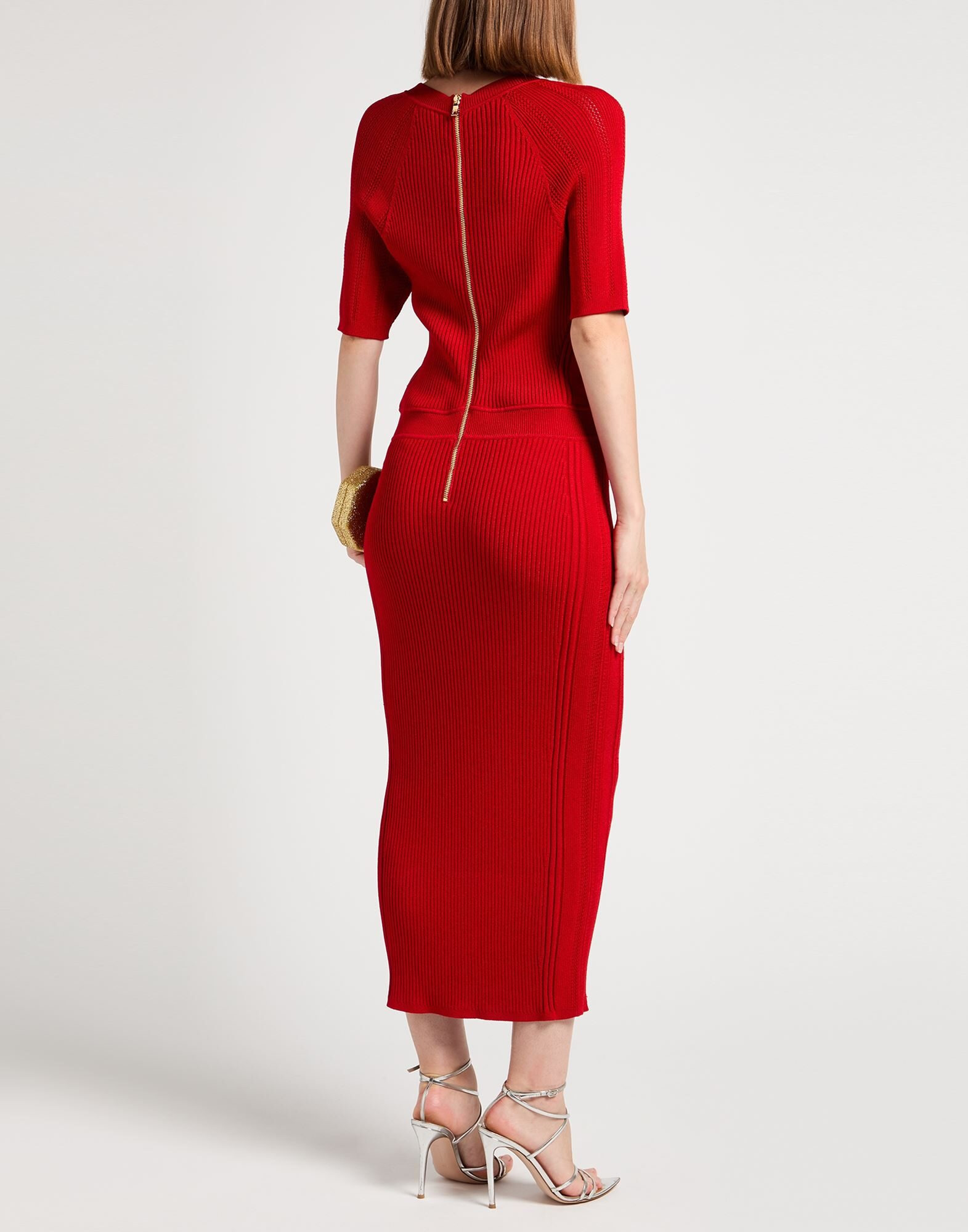 Red Women's Midi Dress - 4