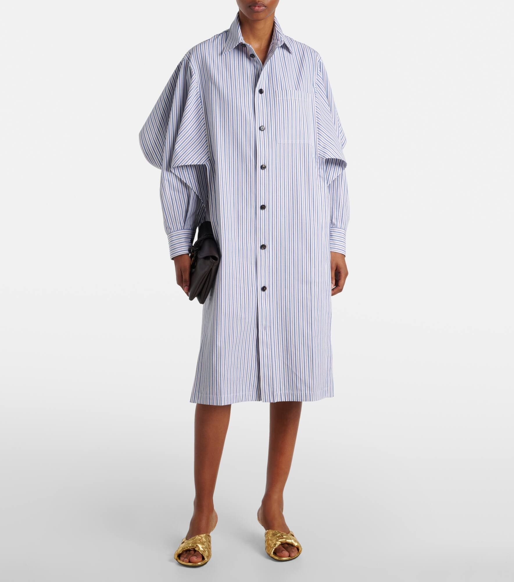 Striped cotton shirt dress - 2