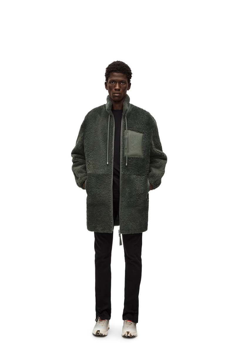 Loewe Long jacket in shearling outlook