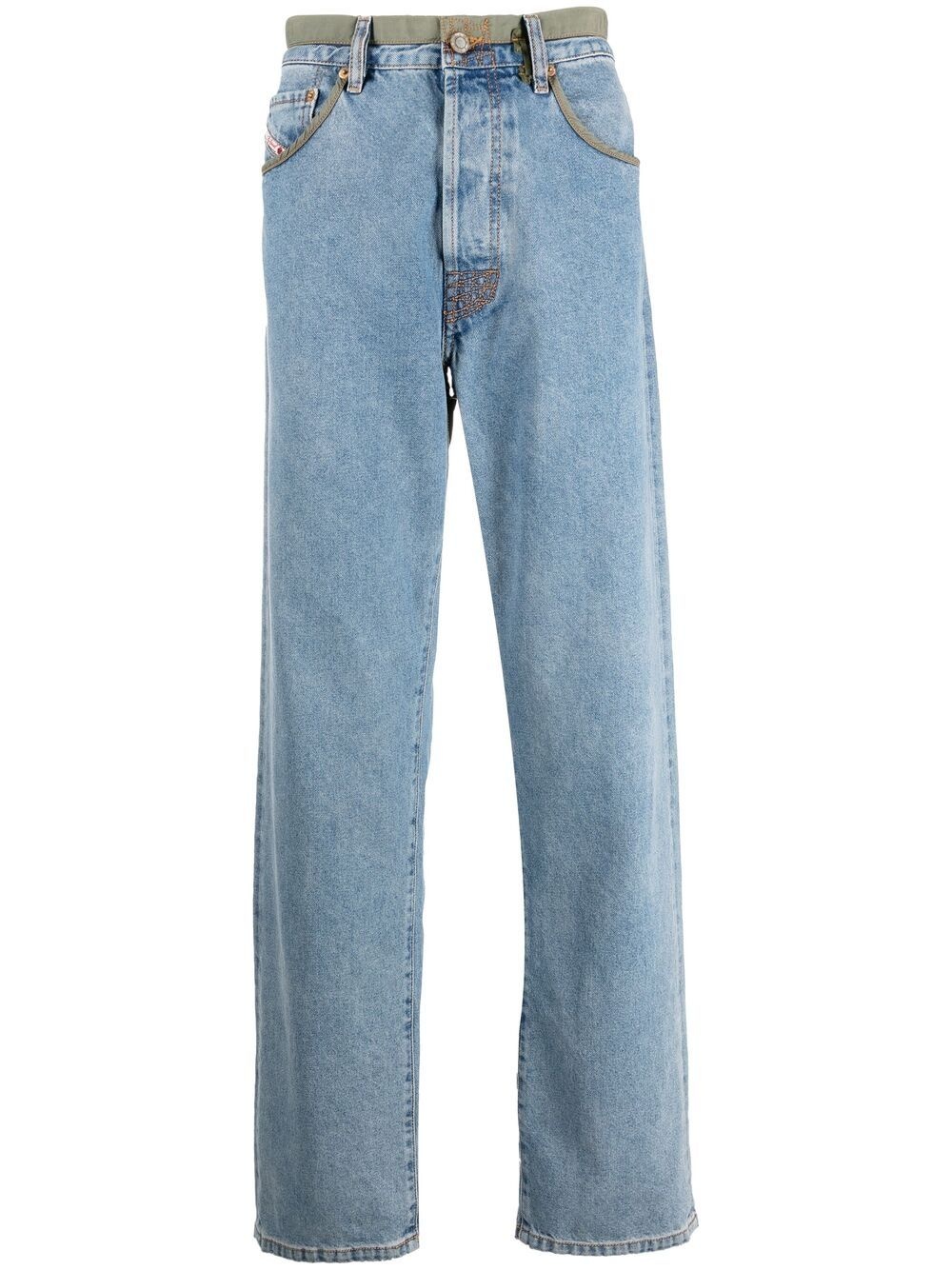 straight-leg denim jeans - 1