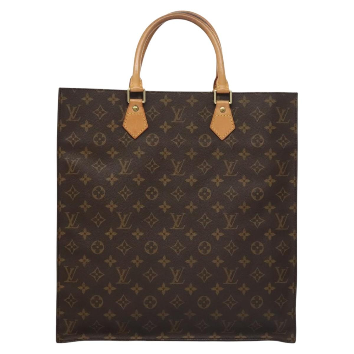 LOUIS VUITTON Monogram Sac Plat Hand Bag M51140 - 2