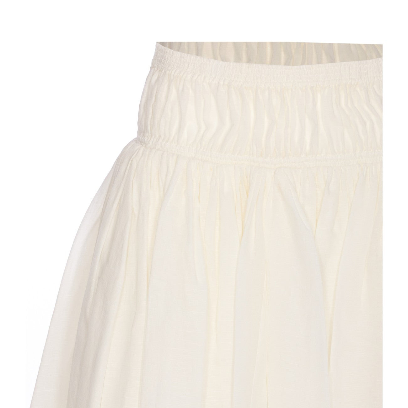 Alaia Women Linen And Cotton Skirt - 4