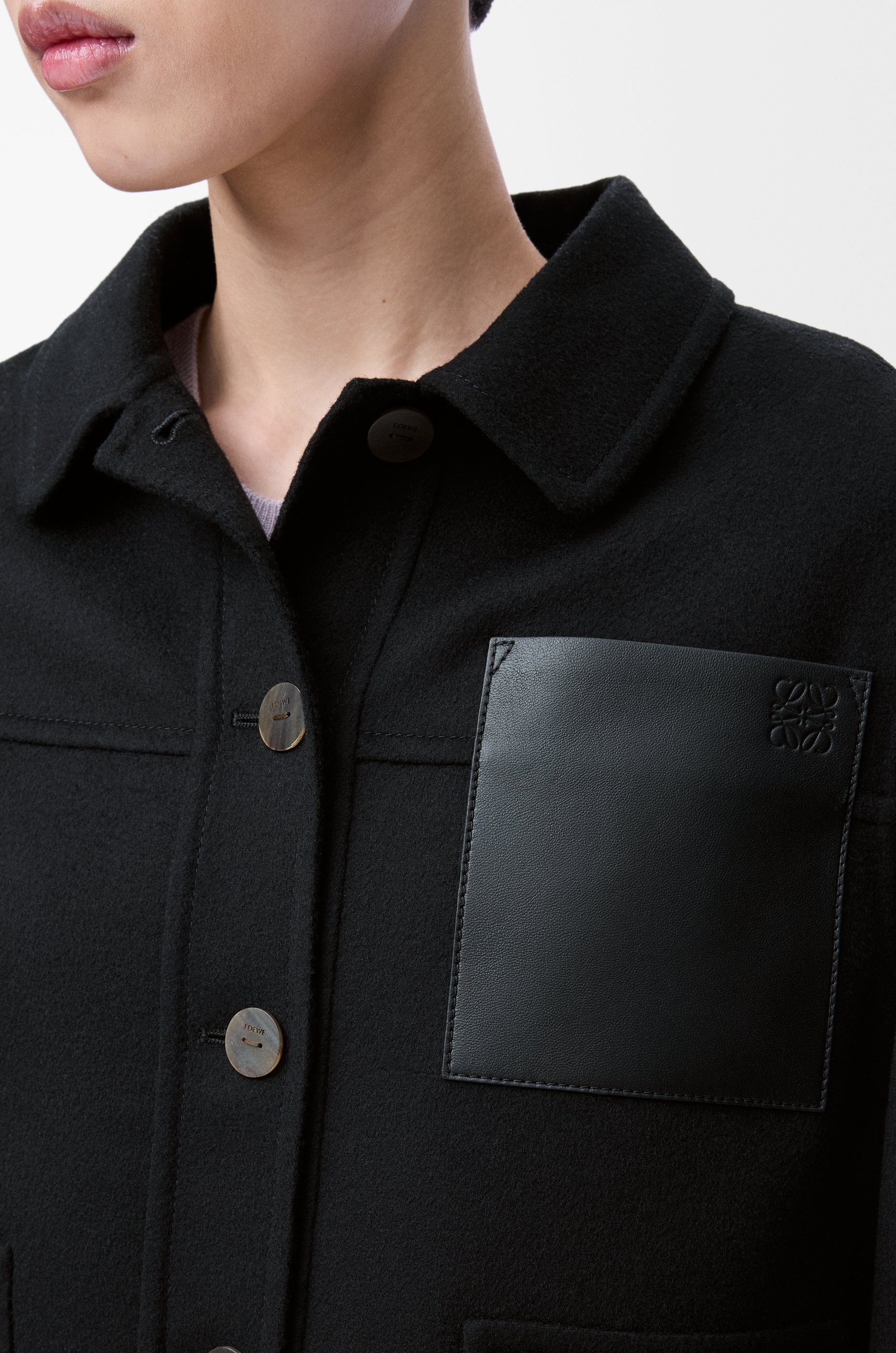 Workwear jacket in wool and cashmere - 5