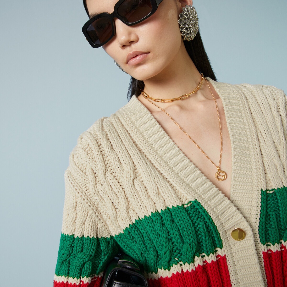 Cotton cardigan with Web - 3